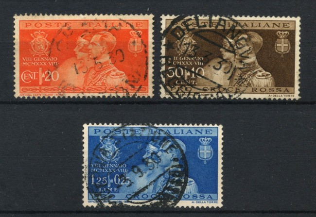 1930 - REGNO - LOTTO/47392 - NOZZE DEL PRINCIPE UMBERTO 3v. - USATI