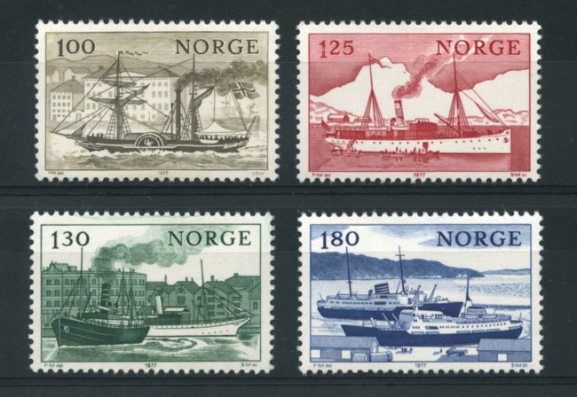 1977 - LOTTO/16770 - NORVEGIA - NAVI 4v. - NUOVI
