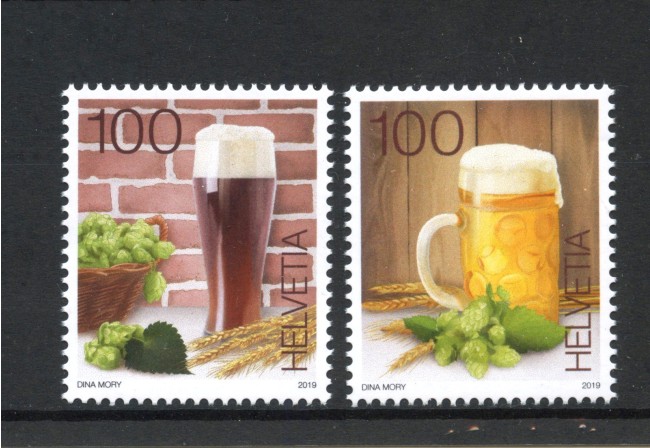 2019 - SVIZZERA - LOTTO/42155 - LA BIRRA 2v. - NUOVI