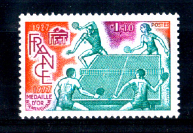 1977 - LOTTO/FRA1961N - FRANCIA - TENNIS TAVOLO - NUOVO