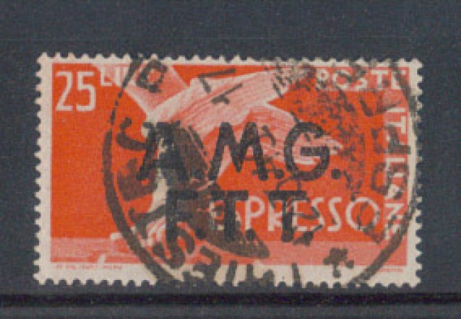 1947/48 - LOTTO2207A - TRIESTE -A- 25 LIRE ESPRESSO USATO