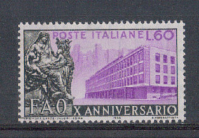 1955 - LOTTO/6290 - REPUBBLICA - 60 L. F.A.O.