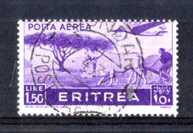 1936 - LOTTO/ERITA22U - ERITREA - 1,50 LIRE POSTA AEREA - USATO