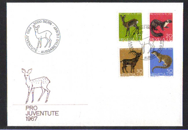 1967 - LBF/4140 - SVIZZERA - PRO JUVENTUTE - BUSTA FDC