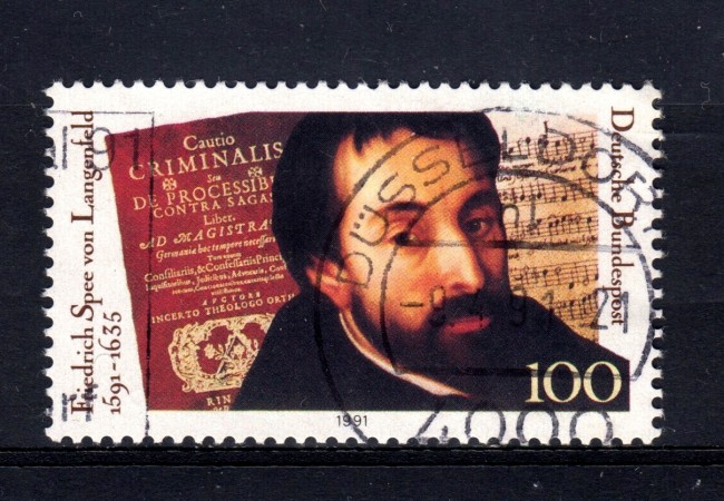 1991 - GERMANIA FEDERALE - 100p. F. LANGENFELD - USATO - LOTTO/31326U
