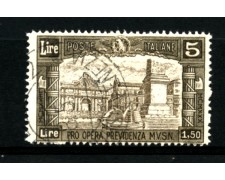 1930 - LOTTO/11640 - REGNO - 5+1,50 LIRA PRO OPERA PREVIDENZA - USATO 1930 - LOTTO/11640 - REGNO - 5+1,50 LIRA PRO OPERA PREVIDENZA - USATO