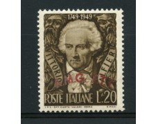 1949 - LOTTO/11656 - TRIESTE A - 20 LIRE VITTORIO ALFIERI - LING.