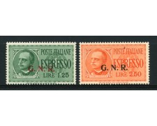1943/44 - LOTTO/11734 - RSI - ESPRESSI 1,25 E 2,50 LIRE TIRATURA DI VERONA - NUOVI 1943/44 - LOTTO/11734 - RSI - ESPRESSI 1,25 E 2,50 LIRE TIRATURA DI VERONA - NUOVI