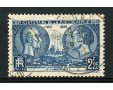 1939 - LOTTO/11791 - FRANCIA - 2,25 Fr. CENTENARIO FOTOGRAFIA - USATO 1939 - LOTTO/11791 - FRANCIA - 2,25 Fr. CENTENARIO FOTOGRAFIA - USATO