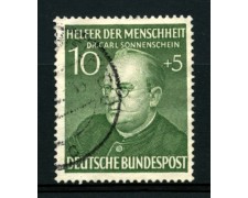 1952 - LOTTO/11835 - GERMANIA FEDERALE - 10+5p. BENEFICENZA - USATO 1952 - LOTTO/11835 - GERMANIA FEDERALE - 10+5p. BENEFICENZA - USATO