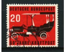 1955 - LOTTO/11857 - GERMANIA FEDERALE - 20p. AUTOPOSTALE - USATO 1955 - LOTTO/11857 - GERMANIA FEDERALE - 20p. AUTOPOSTALE - USATO