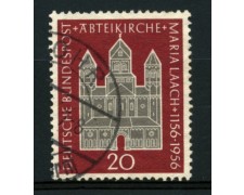 1956 - LOTTO/11872 - GERMANIA FEDERALE - CHIESA MARIA LAACH - USATO 1956 - LOTTO/11872 - GERMANIA FEDERALE - CHIESA MARIA LAACH - USATO