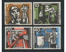 1957 - LOTTO/11879 - GERMANIA FEDERALE - PRO MINATORI 4v. - USATI