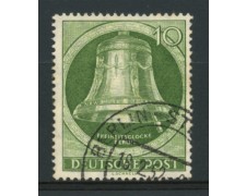 1951/52 - LOTTO/11936 - BERLINO - 10p. CAMPANA DELLA LIBERTA' - USATO 1951/52 - LOTTO/11936 - BERLINO - 10p. CAMPANA DELLA LIBERTA' - USATO