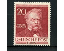 1952/53 - LOTTO/11938 - BERLINO - 20p. SIEMENS - NUOVO 1952/53 - LOTTO/11938 - BERLINO - 20p. SIEMENS - NUOVO