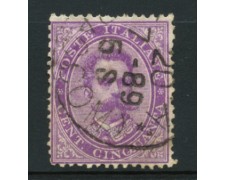 1879 - LOTTO/12009 - REGNO - 50c. VIOLETTO UMBERTO I° - USATO 1879 - LOTTO/12009 - REGNO - 50c. VIOLETTO UMBERTO I° - USATO