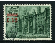 1952 - LOTTO/12081 - VATICANO - 12 SU 13 LIRE BASILICHE - USATO