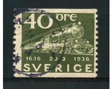 1936 - LOTTO/12163 - SVEZIA - 40ore CENTENARIO POSTE - USATO 1936 - LOTTO/12163 - SVEZIA - 40ore CENTENARIO POSTE - USATO