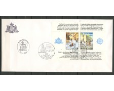 1989 - LOTTO/12186 - SAN MARINO - FOGLIETTO EUROPA BUSTA FDC