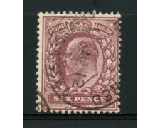 1902 - LOTTO/12322 - GRAN BRETAGNA - 6p. RE EDOARDO VII° - USATO 1902 - LOTTO/12322 - GRAN BRETAGNA - 6p. RE EDOARDO VII° - USATO