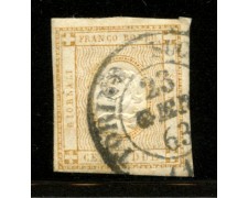 1862 - LOTTO/12375 - REGNO - 2c. BISTRO CIFRA IN RILIEVO - USATO 1862 - LOTTO/12375 - REGNO - 2c. BISTRO CIFRA IN RILIEVO - USATO