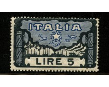1923 - LOTTO/12376 - REGNO - 5 LIRE MARCIA SU ROMA - NUOVO