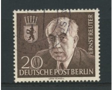 1954 - LOTTO/12566 - BERLINO - 20p. ERNS REUTER - USATO 1954 - LOTTO/12566 - BERLINO - 20p. ERNS REUTER - USATO