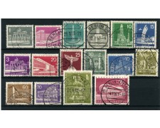 1956/63 - LOTTO/12575 - BERLINO - MONUMENTI 16v. - USATI 1956/63 - LOTTO/12575 - BERLINO - MONUMENTI 16v. - USATI
