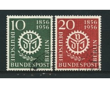 1956 - LOTTO/12577 - BERLINO - ASSOCIAZIONE INGEGNERI 2v. - USATI 1956 - LOTTO/12577 - BERLINO - ASSOCIAZIONE INGEGNERI 2v. - USATI