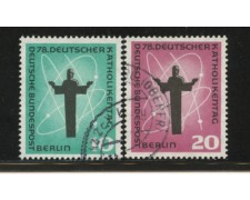1958 - LOTTO/12583 - BERLINO - GIORNATA CATTOLICA 2v. - USATI 1958 - LOTTO/12583 - BERLINO - GIORNATA CATTOLICA 2v. - USATI