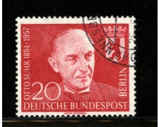 1958 - LOTTO/12584 - BERLINO - 20p. OTTO SUHR - USATO 1958 - LOTTO/12584 - BERLINO - 20p. OTTO SUHR - USATO
