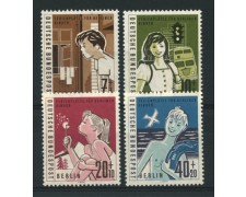 1960 - LOTTO/12586 - BERLINO - PRO COLONIE ESTIVE 4v. - NUOVI 1960 - LOTTO/12586 - BERLINO - PRO COLONIE ESTIVE 4v. - NUOVI