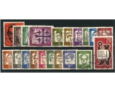 1961 - LOTTO/12589 - BERLINO - ANNATA COMPLETA 20 VALORI - USATI 1961 - LOTTO/12589 - BERLINO - ANNATA COMPLETA 20 VALORI - USATI