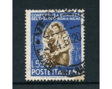 1950 - REPUBBLICA - 55 LIRE TABACCO - USATO - LOTTO/12601G
