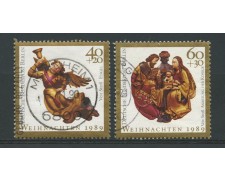 1989 - LOTTO/12626 - BERLINO - NATALE 2v. - USATI 1989 - LOTTO/12626 - BERLINO - NATALE 2v. - USATI