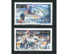 1990 - LOTTO/12637 - BERLINO - AIUTO ALLO SPORT 2v. - USATI 1990 - LOTTO/12637 - BERLINO - AIUTO ALLO SPORT 2v. - USATI