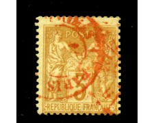 1877/80 - LOTTO/12867 - FRANCIA - 3c. BISTRO GIALLO - USATO 1877/80 - LOTTO/12867 - FRANCIA - 3c. BISTRO GIALLO - USATO