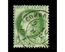 1871/75 - LOTTO/12891 - FRANCIA - 5c. VERDE CERERE - USATO 1871/75 - LOTTO/12891 - FRANCIA - 5c. VERDE CERERE - USATO