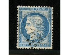 1870 - LOTTO/12900 - FRANCIA - 20c. AZZURRO CERERE - USATO 1870 - LOTTO/12900 - FRANCIA - 20c. AZZURRO CERERE - USATO