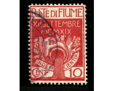 1920 - LOTTO/12906 - FIUME - 10c. INGRESSO LEGIONARI - USATO