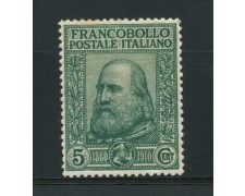 1910 - LOTTO/13014 - REGNO - 5+5c. ANNIVERSARIO RISORGIMENTO - LING.