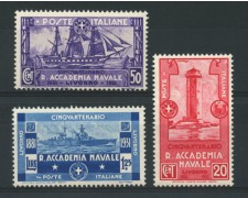 1931 - LOTTO/13047 - REGNO - ACCADEMIA NAVALE LIVORNO 3v. - NUOVI