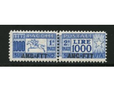1954 - LOTTO/13218 - TRIESTE A - 1000 LIRE PACCHI POSTALI CAVALLINO - NUOVO