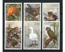 1984 - LOTTO/13375 - JERSEY - PROTEZIONE ANIMALI 6v. - NUOVI