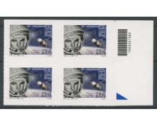 2011 - LOTTO/13453QB - REPUBBLICA - PRIMO VOLO NELLO SPAZIO QUARTINA