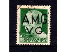 1945 - LOTTO/13461 - VENEZIA GIULIA - 20 LIRE IMPERIALE - USATO 1945 - LOTTO/13461 - VENEZIA GIULIA - 20 LIRE IMPERIALE - USATO