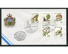 1990 - LOTTO/13581 - SAN MARINO - FLORA E FAUNA - BUSTA FDC