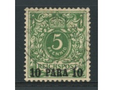 1889 - LOTTO/14041 - GERMANIA LEVANTE - 10pa su 5p. VERDE - USATO