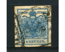 1850 - LOTTO/14101 - AUSTRIA - 9 Kr. AZZURRO - USATO 1850 - LOTTO/14101 - AUSTRIA - 9 Kr. AZZURRO - USATO