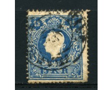 1859 - LOTTO/14112 - AUSTRIA - 15 Kr. AZZURRO - USATO 1859 - LOTTO/14112 - AUSTRIA - 15 Kr. AZZURRO - USATO